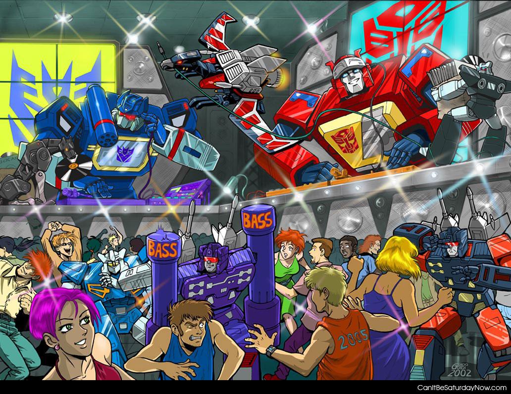 Transformers rave - one epic party