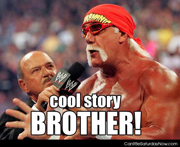 Cool story brother - the hulk say that is a cool story