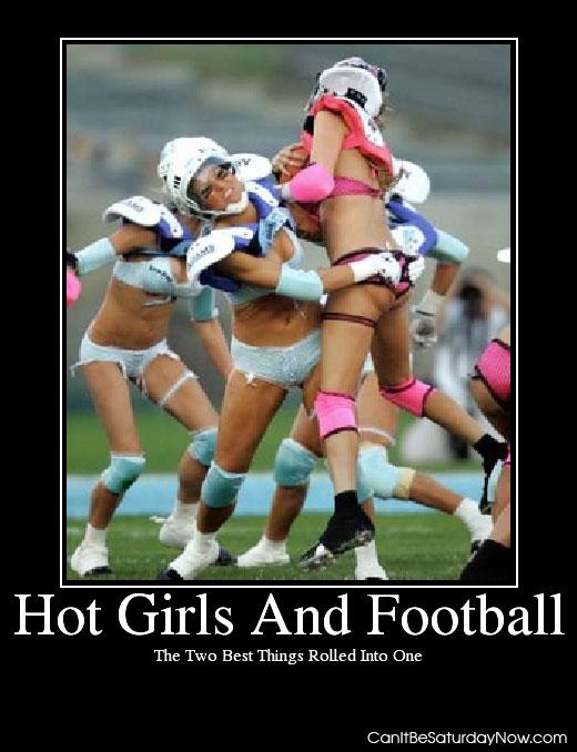 Hot football - hot girls and foot ball is a very nice combo