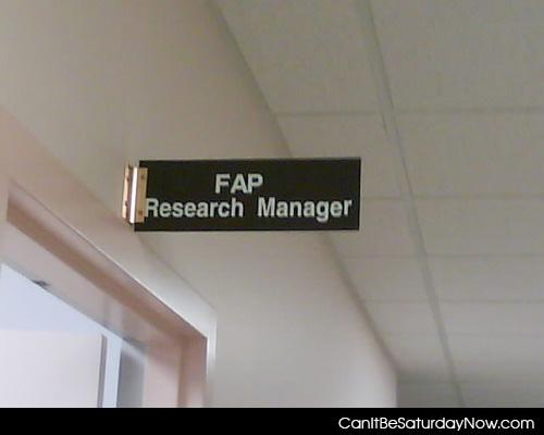 Fap research - hey someone has to do it.