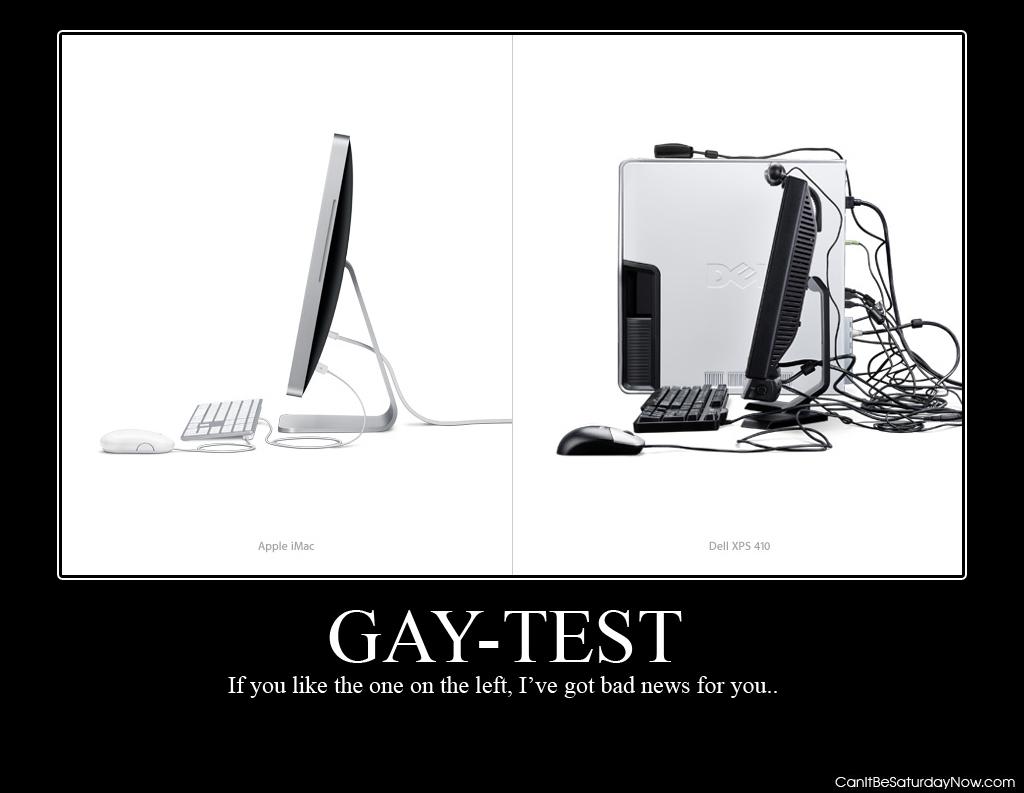 Gay test 2 - if you like the one on the left well then