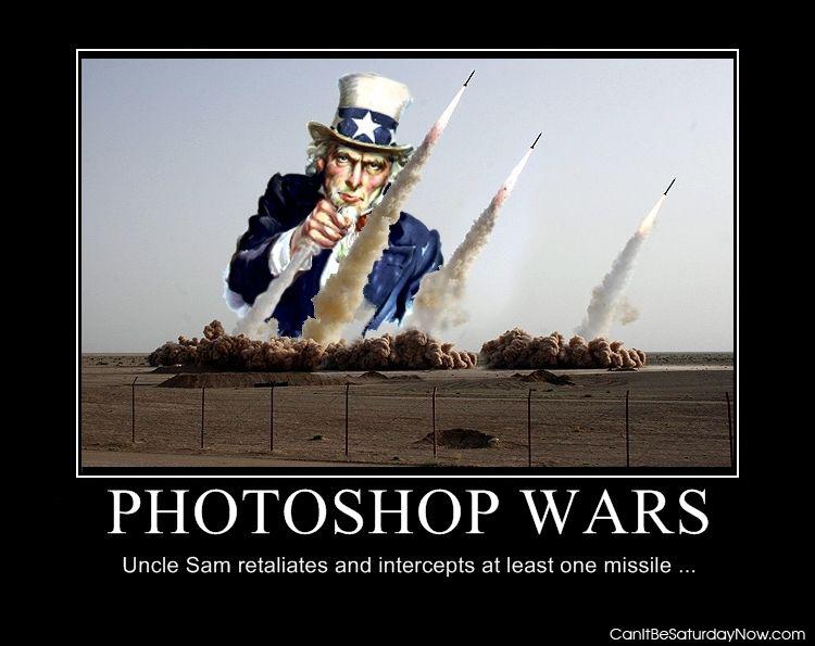 Photoshop wars - uncle sam wins