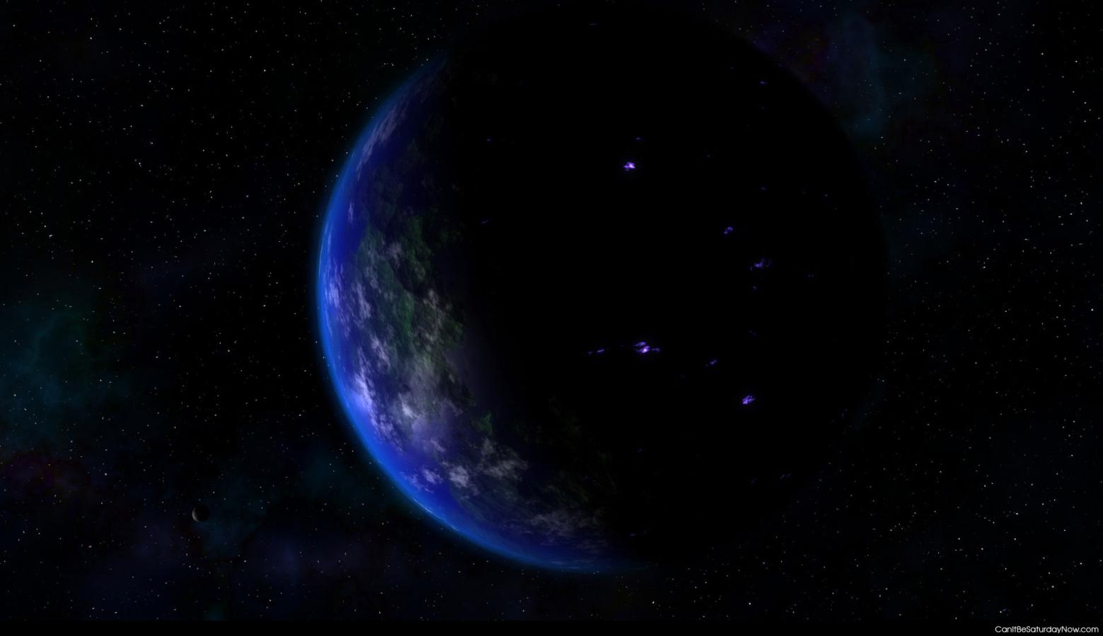 Earth from sapce - CGI look of earth from space