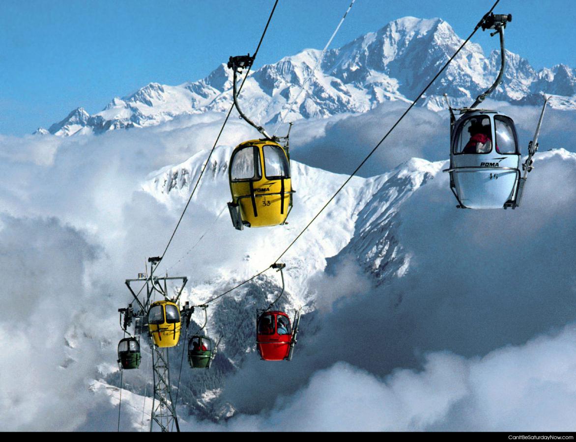 Ski lift - ski lifts get you high