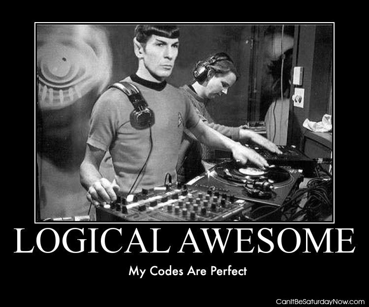 Logical Awesome - His codes are perfect