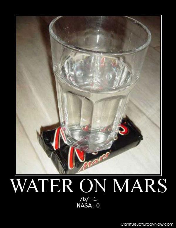Water on mars - keep it simple and just put the water there