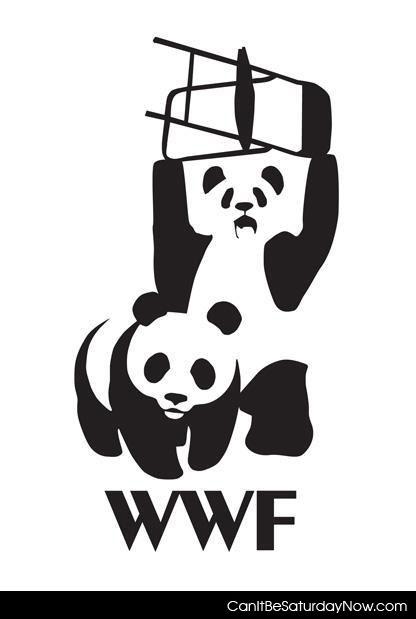 Wwf pandas - haha wwe got sued