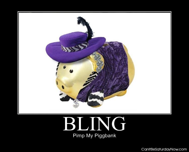 Bling bank - bling bling piggy bank