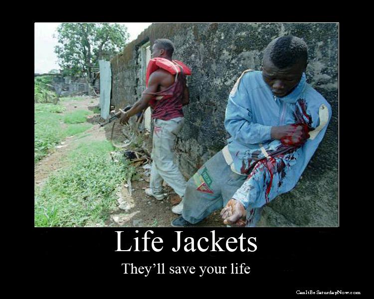 Life jackets - they save lives out of the water too