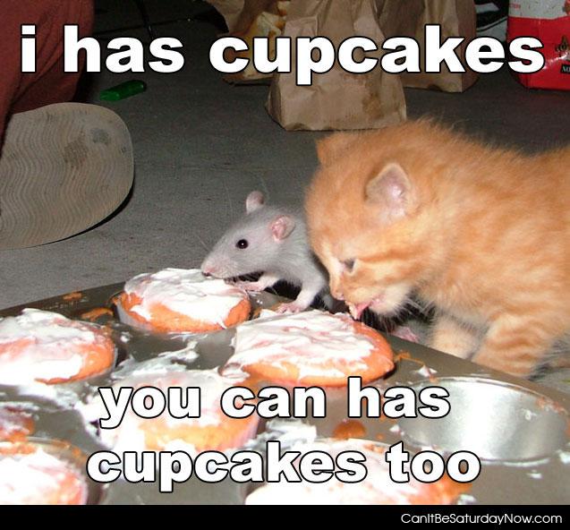 Share cupcakes - its nice to share cupcakes