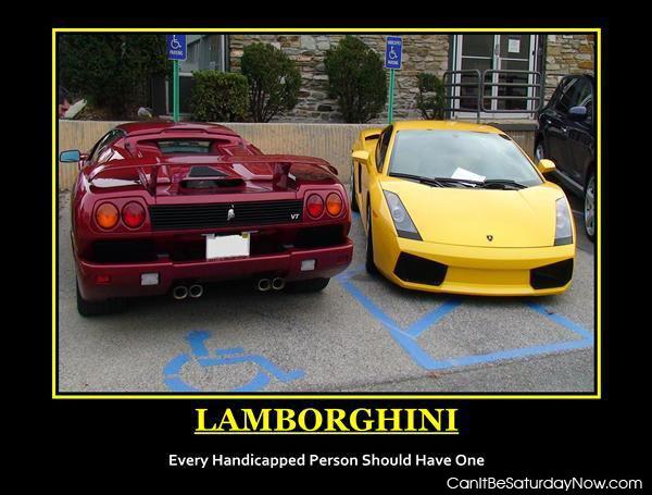 Handicapped Lambo - Every Handicapped person should have one