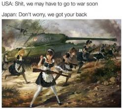Japan when they help