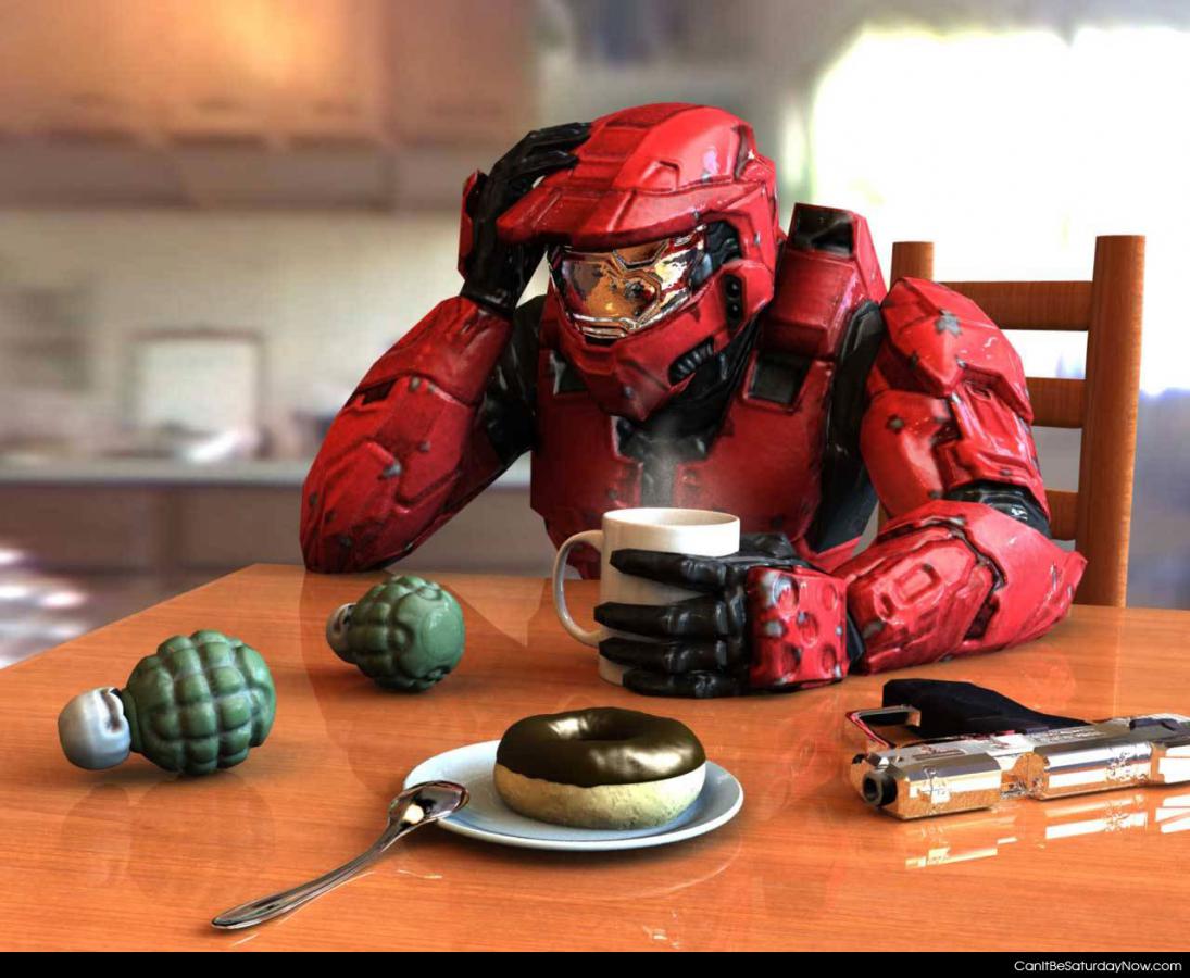 Halo morning - guess red team lost last night