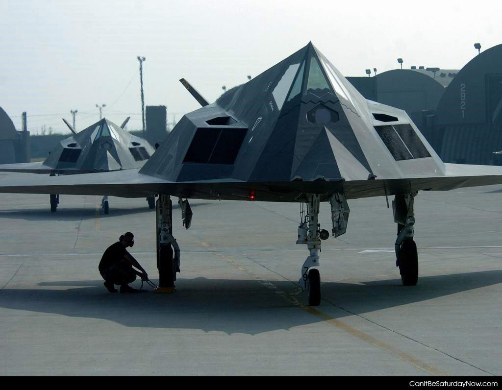 Stealth fighter - stealth fighter before flight