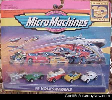 MicroMachines - Your parents bought them for you because you couldn't afford the full size match box cars.