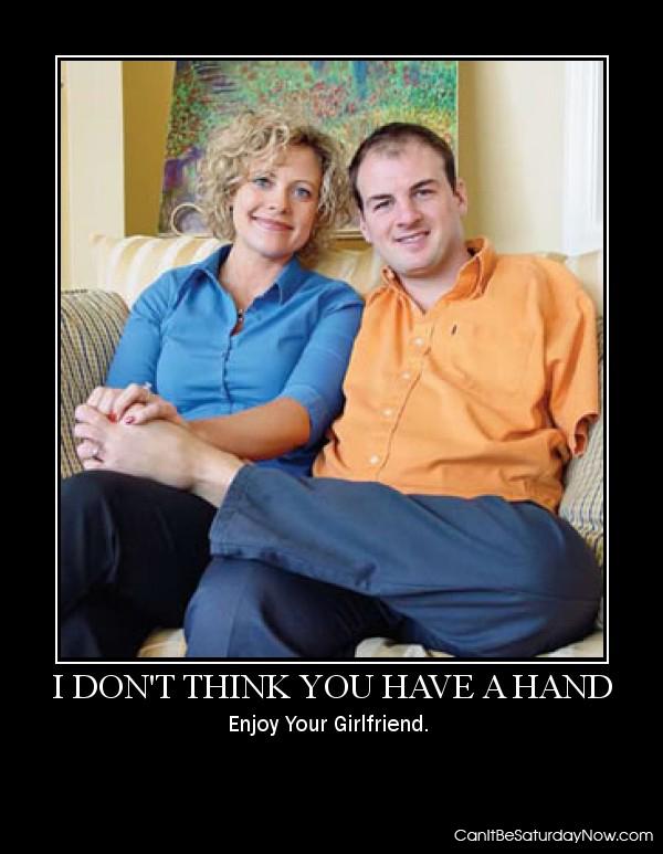 Hand - poor guy can not use his hand