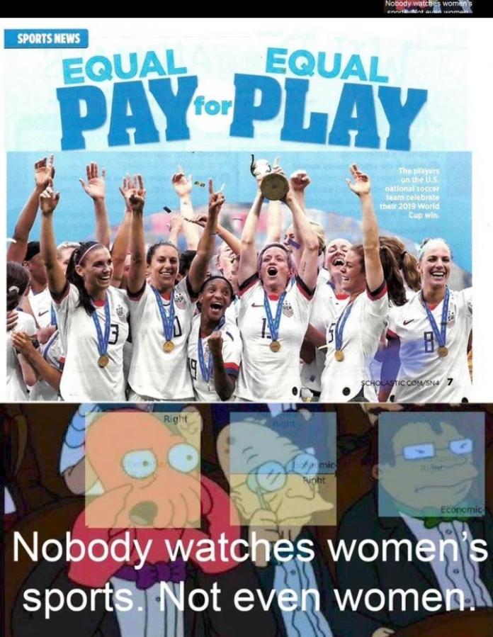 equal play? - nobody watches it