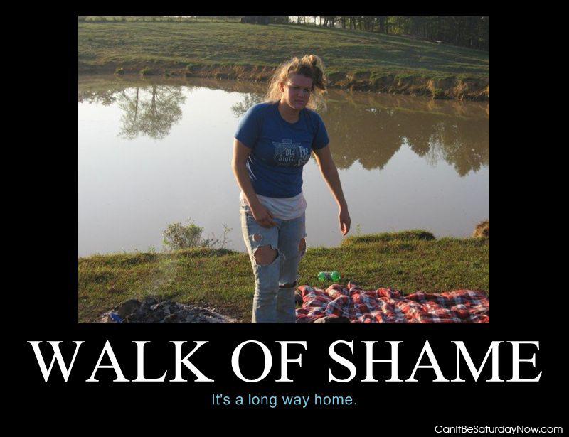 Walk of shame - long way home