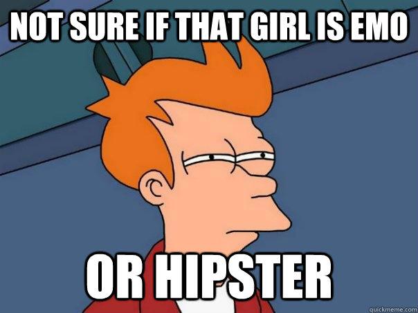 Not sure if that girl is emo - or hipster