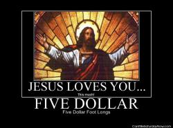 Jesus five dollar