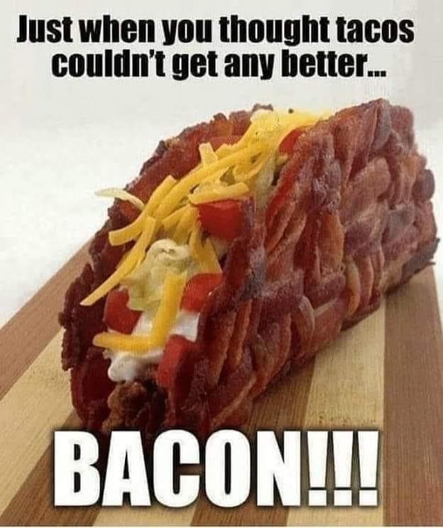 bacon tacos - couldn't get any better