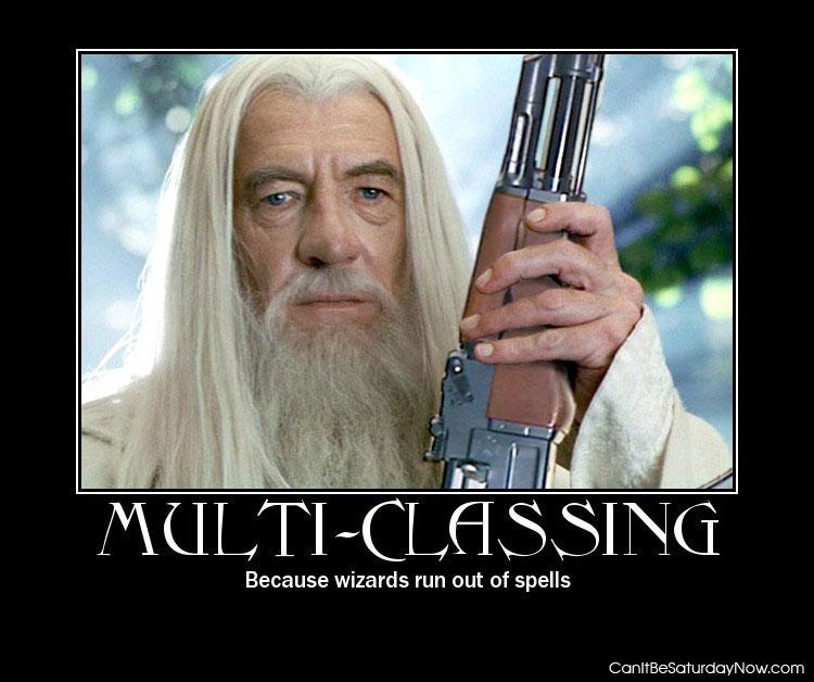 Multi Classing - You will run out of spells