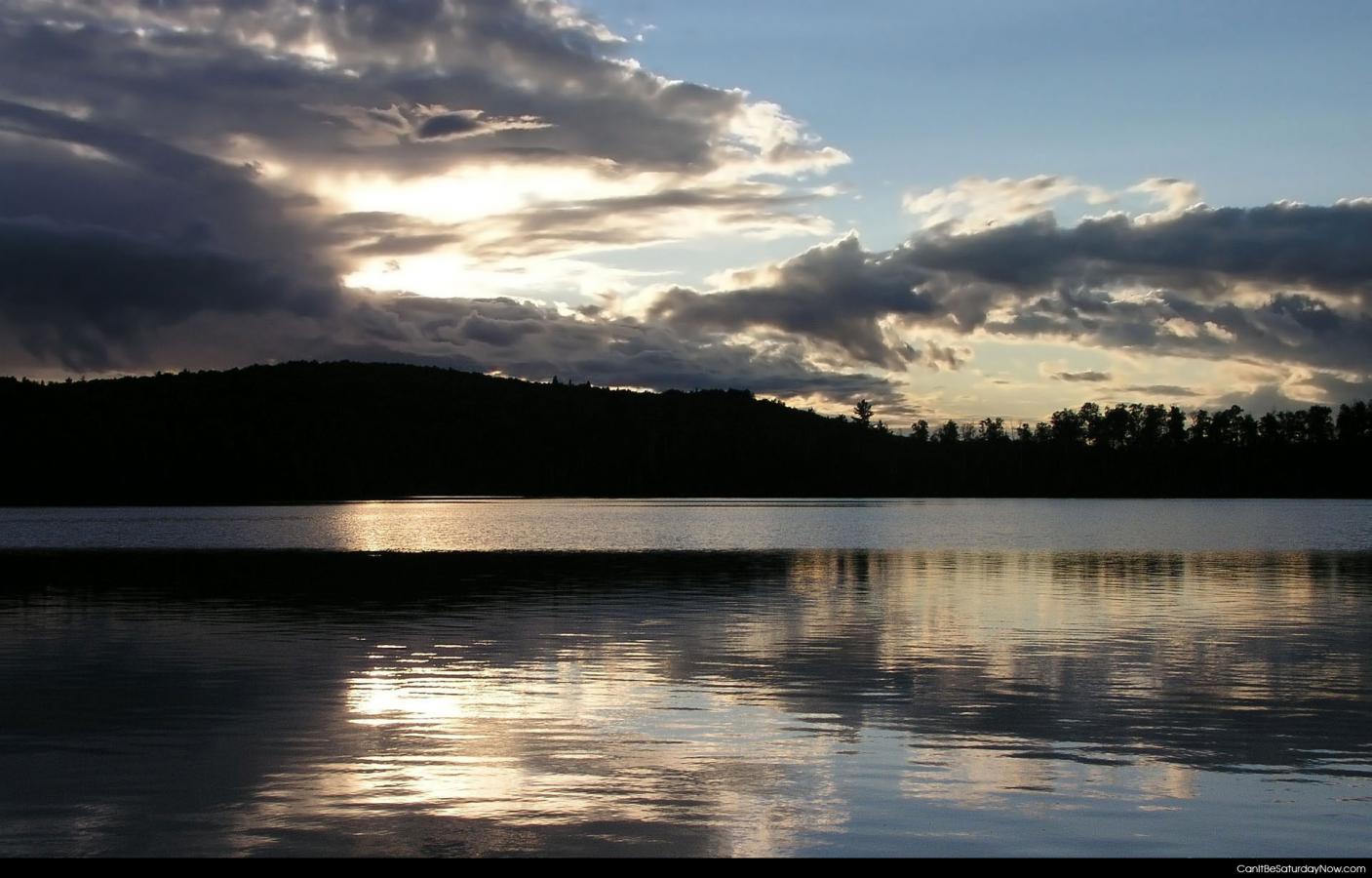Sunset Lake - Sunset over a calm lake