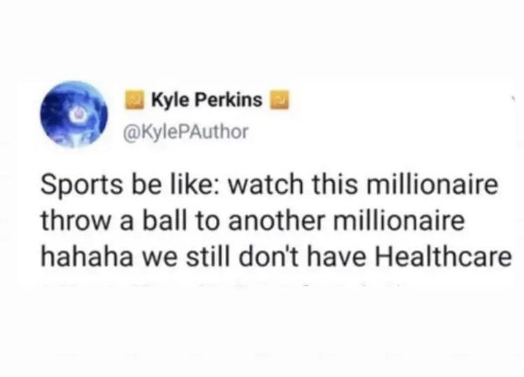 sports millionaires - watch them do the things while we are poor