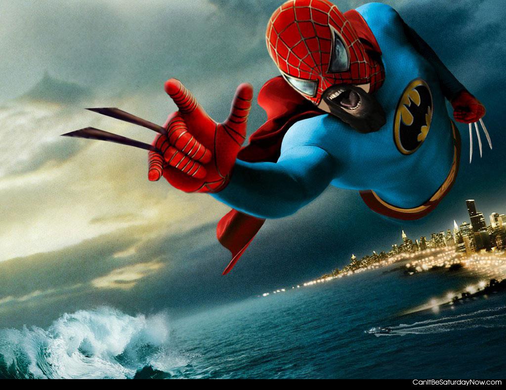 Wsb300 - Wolverine Spider man batman 300 BEST super hero ever!