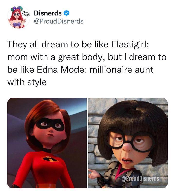 dream to be Edna - millionaire aunt with style