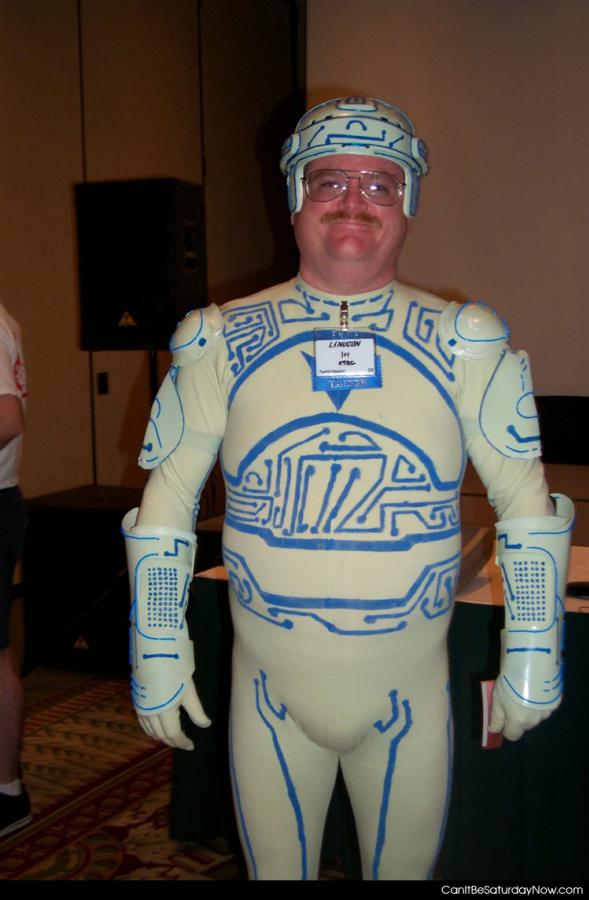 Tron guy - most EPIC costume ever!