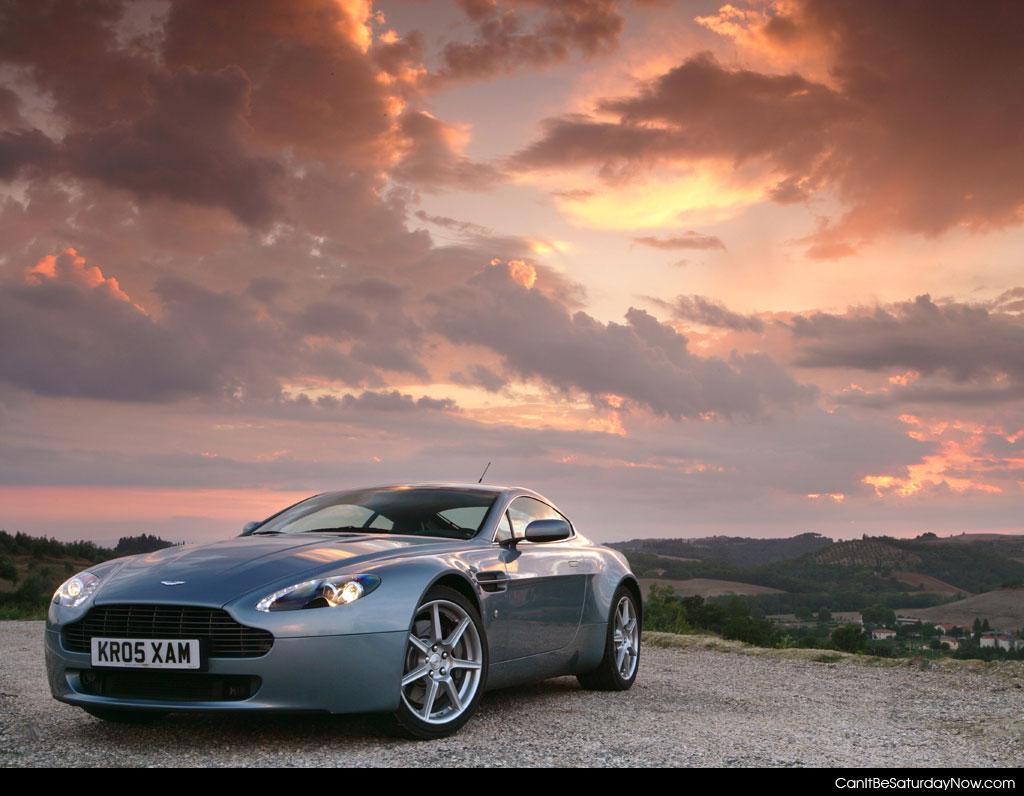 Aston Martin sunset - Aston Martin plus a nice sunset