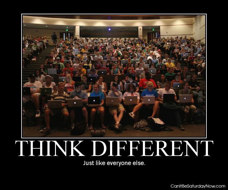 Mac Different - think different just like everyone else