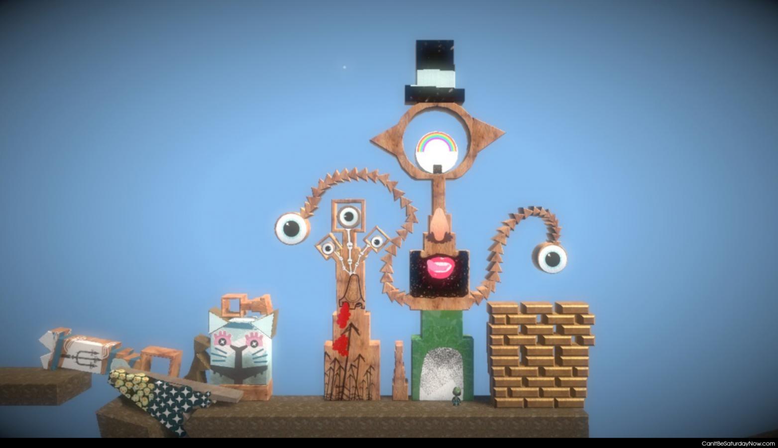 Little big planet - this game lets you build custom levels