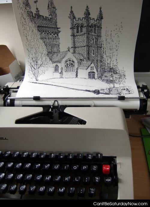 Typewriter art - cool typewriter art